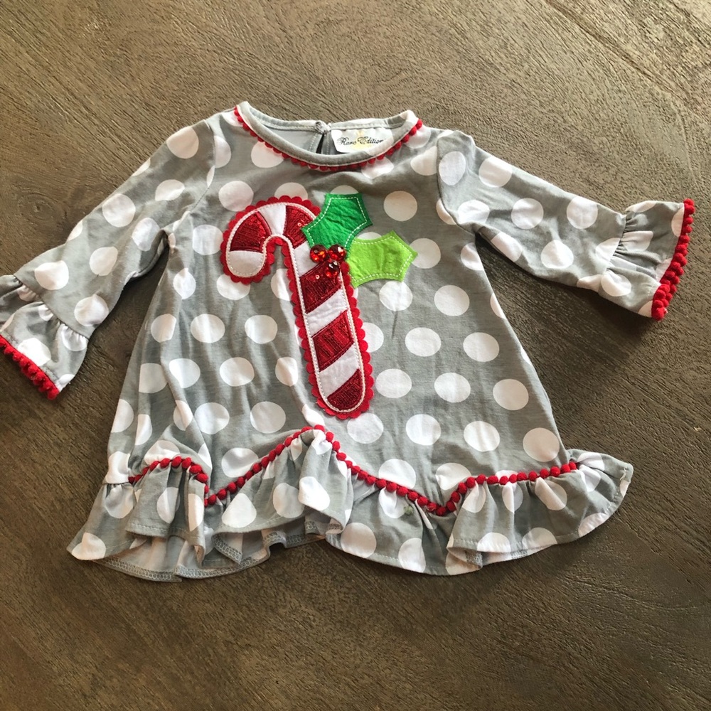 RARE EDITIONS Top Dress Holiday Toddler Girl 2T